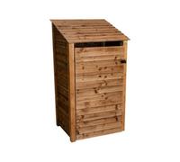 Arbor Garden Solutions Wooden Tool Store, Garden Storage W-99Cm, H-180Cm, D-88Cm - Brown Finish