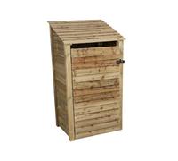 Arbor Garden Solutions Wooden Tool Store, Garden Storage W-99Cm, H-180Cm, D-88Cm - Natural (Light Green) Finish