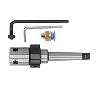 Arbor Morse Taper Internal Cooling Drill Sleeve R8 Adapter, MT2-19.05mm Industrial Tool for Magnetic Drills, Radial Drills and Lathes, Steel Construction with Coolant Flow Channel