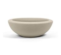 ARBORA 26" Santorini Bowl Polyresin Indoor and Outdoor Planter with Classic Cream Finish - Durable, Weatherproof, Lightweight, Large Plant Pot for Patio, Garden, Deck, Entryway