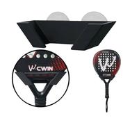 ArborGlow 2Pack Padel Racket Holder for Glass Court Fence - Durable Wall-Mounted Paddle Rack Organizer - Easy Installation, Scratch-Free Design -Balls & Accessories - Ideal for Indoor & Outdoor Courts