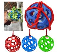 ArborGlow 30 PCS Hay Feeder Ball Toy for Horses, Goats & Livestock - Rainbow Colors with Hanging Red Cord, Stress Relief & Boredom Prevention (Green, Blue, Red)