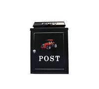ARBORIA Postbox Letterbox Wall Mounted Mailbox Lockable Letter Mail Post Box Agricultural Red Tractor Design Style Secure Fashion Garden Outdoor Post Box