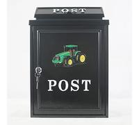 Arboria Garden Decor Green Tractor Post Box 42X28X13Cm