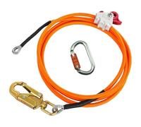 Arborist Climbing Kits, Flip Line for Tree Climbing with Heavy Duty Steel Core Rope, Adjustable 0.47 in x 0.09 in (12 mm x 2.4 m), Safety Lock Carabiner, Tree Climbing Gear for Professionals