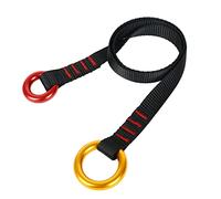 Arborist Friction Saver Tree Climbing Gear-Retrievable Anchor Loop Belt,Outdoor Climbing Tree Wire Lanyard Anchor Loop Belt with Two Hanging Rings for Garden High-altitude Work-110cm (Simple Type)