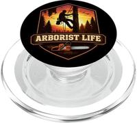 Arborist Life Arboriculturist Tree Climber Cutter Lumberjack PopSockets PopGrip for MagSafe