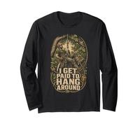 Arborist Tree Care Arboriculture I Get Paid to Hang Around Long Sleeve T-Shirt