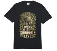 Arborist Tree Care Arboriculture I Work Where Squirrels Live Comfort Colors Adult Heavyweight T-Shirt