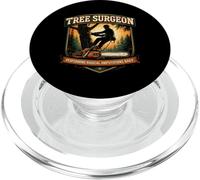 Arborist Tree Surgeon Performing Radical Amputations Daily PopSockets PopGrip for MagSafe