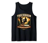 Arborist Tree Surgeon Performing Radical Amputations Daily Tank Top