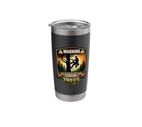 Arborist Warning May Spontaneously Start Talking About Trees Stainless Steel Insulated Tumbler