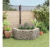 Arborthrum Hexagonal Gabion Raised Bed Gabion Planter Basket Planter Stone Basket Raised Bed Raised Vegetable Bed 160x140x50 cm