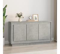 Arborthrum Sideboard Buffet Cabinet Dining Room Storage Modern sideboard Freestanding Storage Cupboard Concrete Grey 102x35x55 cm Engineered Wood