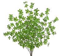 Arborus 6PCS Artificial Leaves with Stems 39.3" Tall Artificial Pieris Japonica Long Branch with Foliage Decorative Branches Faux Leaves for Home Wedding Party Floral Arrangement Centerpiece Decor