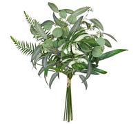 Arborus Artificial Greenery Foliage Stems Box Set, 5 Kinds Mixed Eucalyptus Leaves Silver Dollar Fern Monstera Leaf Fake Plants Bouquet for Wedding Floral Arrangements Table Centerpieces Vase Decor