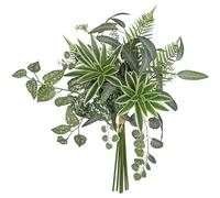 Arborus Artificial Greenery Stems Bouquets 23.2" Mixed Eucalyptus Fern Leaves Dracaena Plant Trailing String of Hearts Plants Bundle for Wedding Floral Arrangements Table Centerpieces Vase Decor