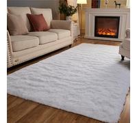 Arbosofe Rugs for Living Room, Area Rug for Bedroom, 5 x 7 Clearance White Nursery Room Rug, Large Throw for Playroom Room- Soft, Fluffy, Shaggy Carpets for Kids Room Girls