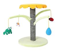Arbre à chat d;intérieur extra large de 44 cm avec lit douillet, balle suspendue interactive, paradis de jeu idéal pour les grands chats.