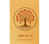 Arbre de Vie Carnet de Notes: Carnet de notes Arbre de Vie, feuilles en coeur, style automnal, 102 pages lignées, en couleur. Pour la méditation, la relaxation & le développement personnel.
