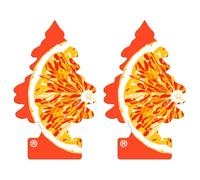 Arbre Magique Little Trees Air Freshener Tree MTR0084 Orange Juice Fragrance For Car Home Boat Caravan - Single Pack (Pack of 2)