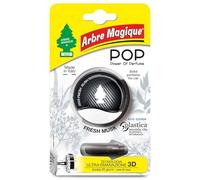Arbre Magique POP Solid Car Air Freshener Fresh Musk, Soft and Fresh Fragrance, Up to 30 Days, Italian Design, Pack of 1