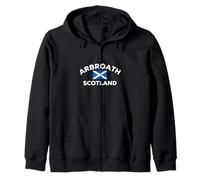 Arbroath Scotland Scottish Flag City Zip Hoodie
