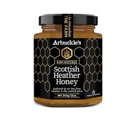 Arbuckle's Raw Scottish Heather Honey - Natural Unprocessed - Pure British Bee Honey, Unfiltered & Unpasteurized Luxury - Sugar Free - from the Scottish Glens (12oz (340g))