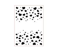 Arbuya Hearts Textured Plastic Embossing Folders for Card Making or Journaling DIY Template Photo Album Paper Handmade Scrapbooking Craft Decoration Mold 5x7inch