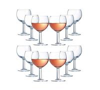 Arc 12 Olympia Wine Glasses Small Balloon Shaped Drinks Glasses Wine 19Cl