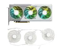 Arc B580 Steel 12GB OC Graphics Card Replacement Accessories 88MM 4PIN FD9015U12S GPU Fan(Silver)