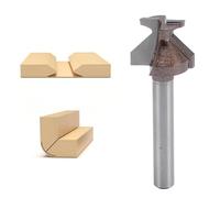 Arc Bending Router Bit, Arc Bending Router Bit Woodworking Wood Milling Cutter,Bending Integrated Bit R8 1/4 Inch Shank Integrated Milling Cutter for Wood Door Cabinet