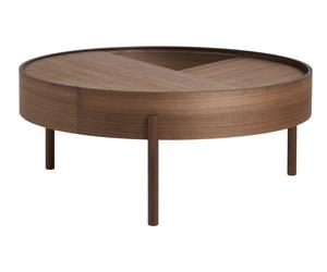 Arc Coffee Table ⌀ 89 cm Walnut Woud - 5712800025286