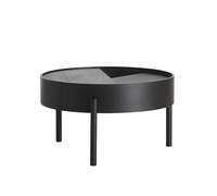 Arc Coffee Table Black Ash Ø66