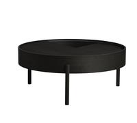 Arc Coffee Table Black Ash Ø89
