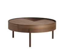 Arc Coffee Table Walnut Ø89