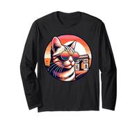Arc De Triomphe and Cat Sightseeing in Paris Long Sleeve T-Shirt