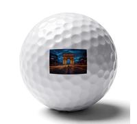 Arc De Triomphe in Paris France Professional Standard Golf Balls Double-sided Printing Performance Ball Gift for Boyfriend Husband Father
