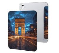Arc De Triomphe in Paris France Stylish Tablet Case with Pen Holder Leather Protective Cover Compatible with IPad/IPAD 10代 (10.9in)