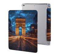 Arc De Triomphe in Paris France Stylish Tablet Case with Pen Holder Leather Protective Cover Compatible with IPad/IPAD 2017/2018/Air1/Air2 (9.7in)