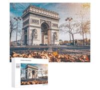 Arc De Triomphe, Paris Decorative Jigsaw for Grown-Ups, 500 PCS - Gift for Winter Evenings; for Couples, Friends And Family