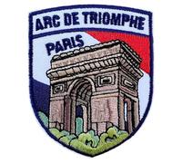 Arc De Triomphe Paris France Patch Embroidered Iron-on/Sew-on Badge (3 Inch) Iconic Monument Landmark with French Flag Design Travel Europe Souvenir Perfect for Backpacks, Jackets, Hats, Gifts