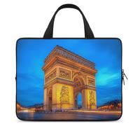 Arc De Triomphe Paris Night Laptop Sleeve Bag 10/12/13/15/17 Inch Computer Cases Briefcase Bag Tablet Travel Cover