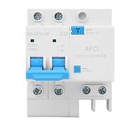 Arc Fault Circuit Breaker 2P Electronic Miniature Household Electric Leakage Protector with High Protection for Home Commercial Use DIN Rail Mount (25A)