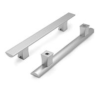 Arc Grab Bar Door Pull Handle for Swing Doors, Durable Aluminum Construction for Secure Entry in Commercial and Public Spaces