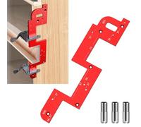 Arc Handle Slotting Mold, Aluminum Alloy Arc Grooving Auxiliary Tool Handle-Free Cabinet Invisible Embedded Handle Slotting Template Slot Positioning Tool for Wardrobe Handle