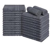 ARC HOME Premium 100% Cotton Hand Towels Set of 24 - Quick-Dry, Lightweight, Not Bleach Proof, Absorbent, Bathroom, Salon, Spa & Gym Towels - 16x27 Inch