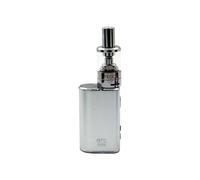 Arc Mini Kit For Tecc Pods, Fixed Airflow, LED Screen, Vape While Charging, TVDC, 2ml Cartridge No Nicotine (Silver)