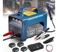 ARC Portable Mini Stick Welder Machine, 220V 160A for Beginners, Ideal MMA Welding Machine with 4 x 6.0Ah Batteries for Versatile Projects