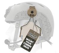 ARC Rail Adapter for Tactical Headsets - Compatible with Peltor Comtac II/III, Earmor M31/M32, Sordin - Fits FAST, MICH, EXFIL Helmets - Airsoft, Range, Law Enforcement - Secure Mount, No Tools Needed